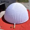 Partihandel Hot Selling Large Inflatable Igloo Tent, White Party Dome House, Yurt Tält med LED -ljus för utomhuspartier eller evenemang