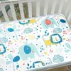 Mats Pure Cotton Baby Madrass Baby Replacement Pad Bamboo Fiber Waterproof Washable Sweet PrintingL2404