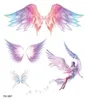 タトゥー転送妖精の蝶の翼光沢のあるタトゥーステッカー防水目ハンドボディアート偽のタトゥーメイクアップダンスミュージックフェスティバル240426