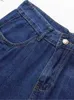 Pantalones cortos de mujer de mujer pantalones cortos de mujer ancho de verano plegamiento de mezclilla delgada de mezclilla delgada jeans no estiramientos para mujeres para el verano Wearl2404