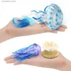 Sand Play Water Fun Baby Montessori simulation jellyfish fish and shrimp coral shrimp sea anemone animal models educational toys childrens action pictures Q240426