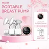 Borstvanden Dr. Isla Dual Electric Breast Pump Krachtige ZUCHT CUP USB Elektrische borstpomp met babyfleshot en koude pad tepel 240424