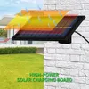 Новая портативная светодиодная солнечная лампа заряжена солнечная энергия, световая панель с питанием с питанием для аварийной лампы на открытом воздухе для садового кемпинга, палатка рыбалка солнечная энергия