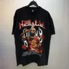 Hell Star Shirt Designer T-shirt heren Hell Star T-shirt dames t-shirt Retro Hell Star Short Watermark knap t-shirt t 333