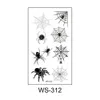 Tattoo overdracht waterdichte realistische realistische spinnenweb kunst niet-toxische en veilige simulatie spinnenwebben bestverkopende tijdelijke tattoo veelzijdige gezicht body sticker 240427