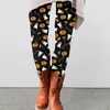 Pantalones de mujer disfraz de halloween bathost leggings para mujeres de la cintura alta cintura fitness deportes femenino comodidad casual streetwear