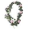 Fleurs décoratives Table Runner artificiel Rose Fleur de mariage Mariage de mariage Home Room Centorpiece décor