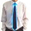 Men Glowing Tie LED Necktie Neon Luminous Party Night Haloween Christmas Neck Decor Light Up Decoration DJ Bar Club 240412