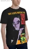 T-shirts masculins ma vie et frisson Kill Kult t-shirt masque mode d'été rond cou court à manches supérieures Q240426