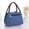 Sacchetto di tela donna 2024 borsa per borsa di nuovo sacchetto per pranzo box per spognare per lavorare piccola borsa in stoffa bento borsetta piccola borsetta b7