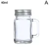 Waterflessen 40 ml/60 ml/120 ml Mason Jar voor jam en honing draagbare lekbestendig melksapfles met dekselafdeling opslag S0V1