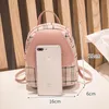 Rucksackstil Mini Women Crossbody Tasche für Teenager Girl Plaid schulter Telefon Geldbeutel Korean trendige weibliche Dampfsacks