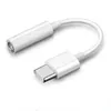 Tipo C a 3.5 Jack Earphone Audio Aux Cabo para Xiaomi USB 3,5mm Adaptador de fones de ouvido para Samsung Galaxy Note 10 20 Plus S10 S20