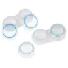 Kontaktlinsenzubehör 1Set transparenter Kontaktlinsenfallkasten Unisex Simple Eye Care Kit Organizer Container 6 Boxen Lecksicher tragbarer Speicher D240426