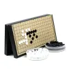 Sets Chinese Weiqi Go Game 19 Lines Board Checkers Folding Table 32cm Magnetic Go Chess Set Magnetic Toy Plastic Go Game