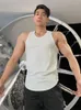 Men's Tank Tops Men Vest Pure Cotton Bodybuilding Motion Outerwear Sweatshirt Undershirt Camiseta Gym Hombre 2024