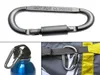 DShaped Camping Carabiner Aluminum Alloy Screw Dark grey Lock Hook Clip Key Ring Outdoor Camping Climbing Tools Accessories3792551