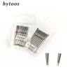 Bits hytoos 10pcs/pacote de cutícula de diamante de cone de diamante de pacote 3*8mm de broca de unhas russa Manicure Drills Acessórios