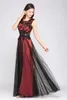 Robes de piste Femme Robe de bal O-Neckline Slveleless Lace Floral Corest tulle à l'intérieur d'une ligne longue jupe maxi soirée fomral Party Wear Y240426