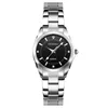 Montre-bracelets 2024 Brand Woamine Watchs Fashion Ladies Quartz Watch Bracelet Blue Dial Simple Silver Mesh Luxury