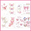 Tattoo Transfer Butterflies and Flower Temporary Sticker Tattoo Colorful Body Art Tattoos Self Adhesive Waterproof Fake Colorful Arm Body Tattoo 240426