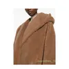 Дизайнерский покрытие женское пальто роскошное бренд бренд бренд кашемирная шерстя