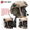 Earratões de ouvido tacsky fone de tático Comtac III Capacete de arco Suporte de trilho de ruído cancelando fone de tiro de tiro para esportes de Airsoft Sports