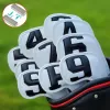 Produits 10pcs Magnetic Golf Iron Highend Golf Golf Head Cover Cover Cover Cover 39 ASP 10PCS 6 COMBLES ACCESSOIRES DE GOLF