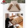 Cat Carriers Crates Houses NatureHike Mini Hiby Pet Tent Outdoor Winter Self Self Supporting Warm Dog en Cat Nest Waterd waterdichte Twee deuren Ademende draagbare 240426