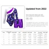 Clothing Sets Kids Girls Ballet Dance Sports Gymnastics Workout Outfits Long Sleeve Printed Leotard With Metallic Shorts Costumes