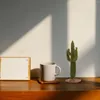 Fleurs décoratives Simulate de bureau micro cactus ornement de sable de sable modèle ornement de bureau à la maison décor désert vert arbre de plantation de cadeaux