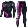 Гитарные мужские мужские мужчины MMA MMA Kickboxing Sport Soirt Bjj Rashguard T Рубашки Rash Guard Fiess Track Clead Boxing Jersey Running Set 49