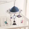 Mobiles# Crib Mobile bed Bell Baby Mobile Ratels Toys Soft Filt Astronaut Sky Newborn Music Box Hanging Toy Crib Bracket Baby Gifts Toys D240426
