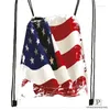 Статуя на заказ на шнурке-America-Flag-Drawstring Buckpack Bag Симпатичная детская сумка для детей (черная спина) 31x40см#20240611-02-59