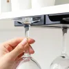 Porta di tazza non perforato in cucina e sala da pranzo, portabicchieri del vetro di organizzazione dell'organizzazione, rastrelliere per bicchieri da vino domestico