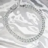 Kibo Gems Hot Sale 925 Sterling Silver With Gold Plated Cuban Link Chain Hip Hop Moissanite Diamond Miami Chain