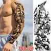 Tattoo Transfer Vollarm großer Größe Temporäre Tattoos Hülle wasserdicht mehrere Stile Tattoo Aufkleber Tattoo Körperkunst Aufkleber Arm Männer und Frauen 240427