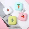 Contact Lens Accessories Candy Solid Color Women Portable Cute Contact Lenses Box Lens Case For Eyes Care Kit Glasses case Holder Container Gift d240426