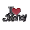 Love Money Brooch милые аниме фильмы игры жесткие эмалевые булавки Собирайте мультипликационные брушные рюкзак для шляпы шляпы воротнич