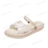 Designer Summer slippers Chunky women's sandals High Heels High Heel dress Walking flip-flops women's shoes