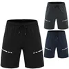 Men's Shorts Men Training Shorts Zipper Pockets Fitness Shorts Slim Fit Sport Casual Summer Shorts Prints Gym Running Shorts d240426