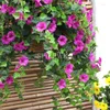 Decorative Flowers Artificial Silk For Table Decoration Fake Vine Petunia Rattans Wedding Home Party DIY Hanging Basket Decor