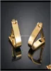 Klapy krawatowe Zatrzymania biżuterii Dostawa 2021 Modna złoto przycisk Charka z długim rękawem z kołkami i spinki do mankietów dla Me1135854