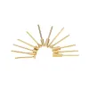 12st Tungsten Steel Nail Sliping Head Nail Borr Bit Tool Gold Plated For Nail Art Polish Machine LL