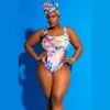 Meisheng's New One-piece Bikini Printed Swimsuit, Backless One-piece Swimsuit for Women