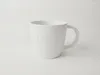 Mugs Creative Ceramic White Mug Unique Embossed Design Handles Birthday Gift Drinks Coffee Utensils