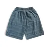 Shorts maschile estate giapponese in stile etnico in stile denim lavata con stampa sciolta da uomo amikaki hatl2404