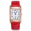 Armbandsur 2024 Klockor för kvinnor Square Rose Gold Wrist Fashion Leather Brand Ladies Quartz Watch Clock Montre Femme