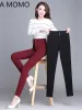 CAPRIS 2022 NOWOŚĆ MODY WYSOKIEJ WYSOKICH Zima Zima Kobiety Grube ciepłe spodle Elastyczne Jakość S5XL Spodnie ciasne spodnie ołówkowe