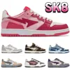 SK8 Sta Court Bathing Apes mens Casual Shoes Designer Nigo ABC Camo Pink Blue Low fashion men women sneaker Brown Ivory Vintage Beige Indigo white womens sneakers GAI